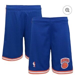 NBA Blue and Orange Kids Knicks Shorts